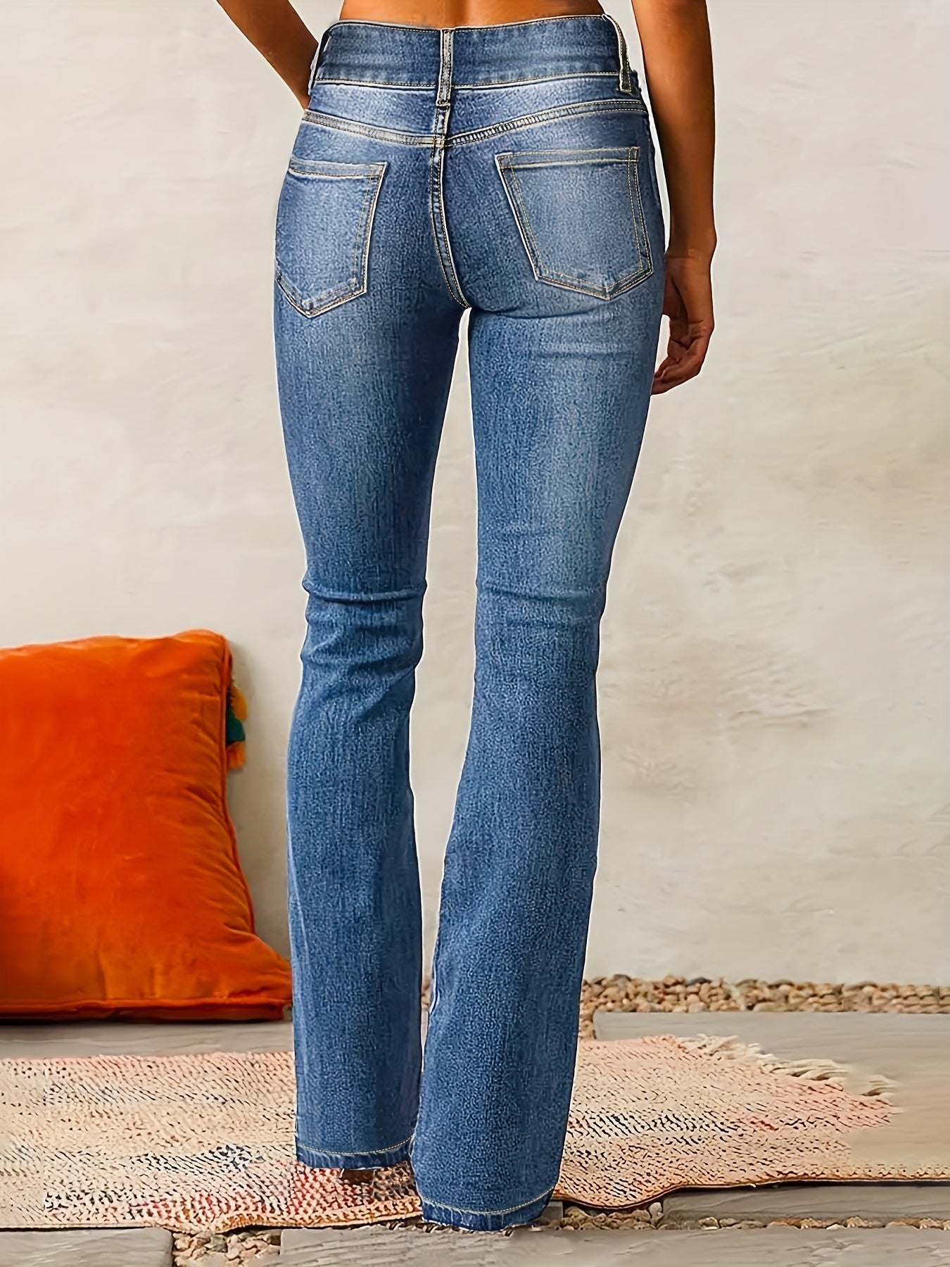 Damskie Jeansy High-Waist Skinny