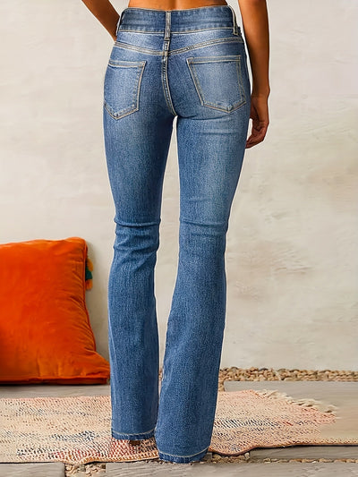 Damskie Jeansy High-Waist Skinny