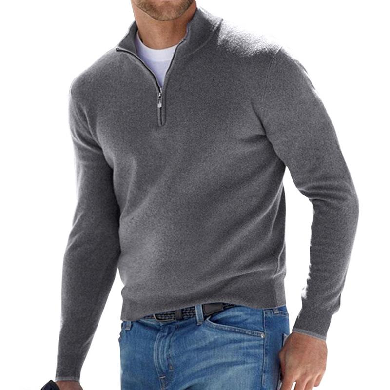 Dominic™ – Męski sweter z półzamkiem