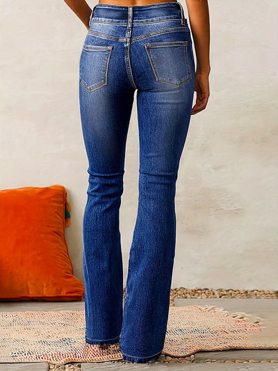 Damskie Jeansy High-Waist Skinny