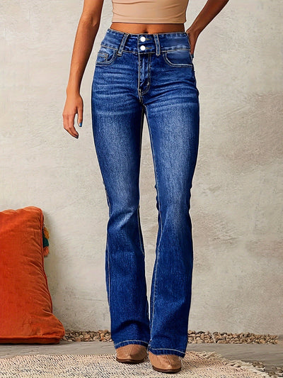 Damskie Jeansy High-Waist Skinny